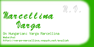 marcellina varga business card